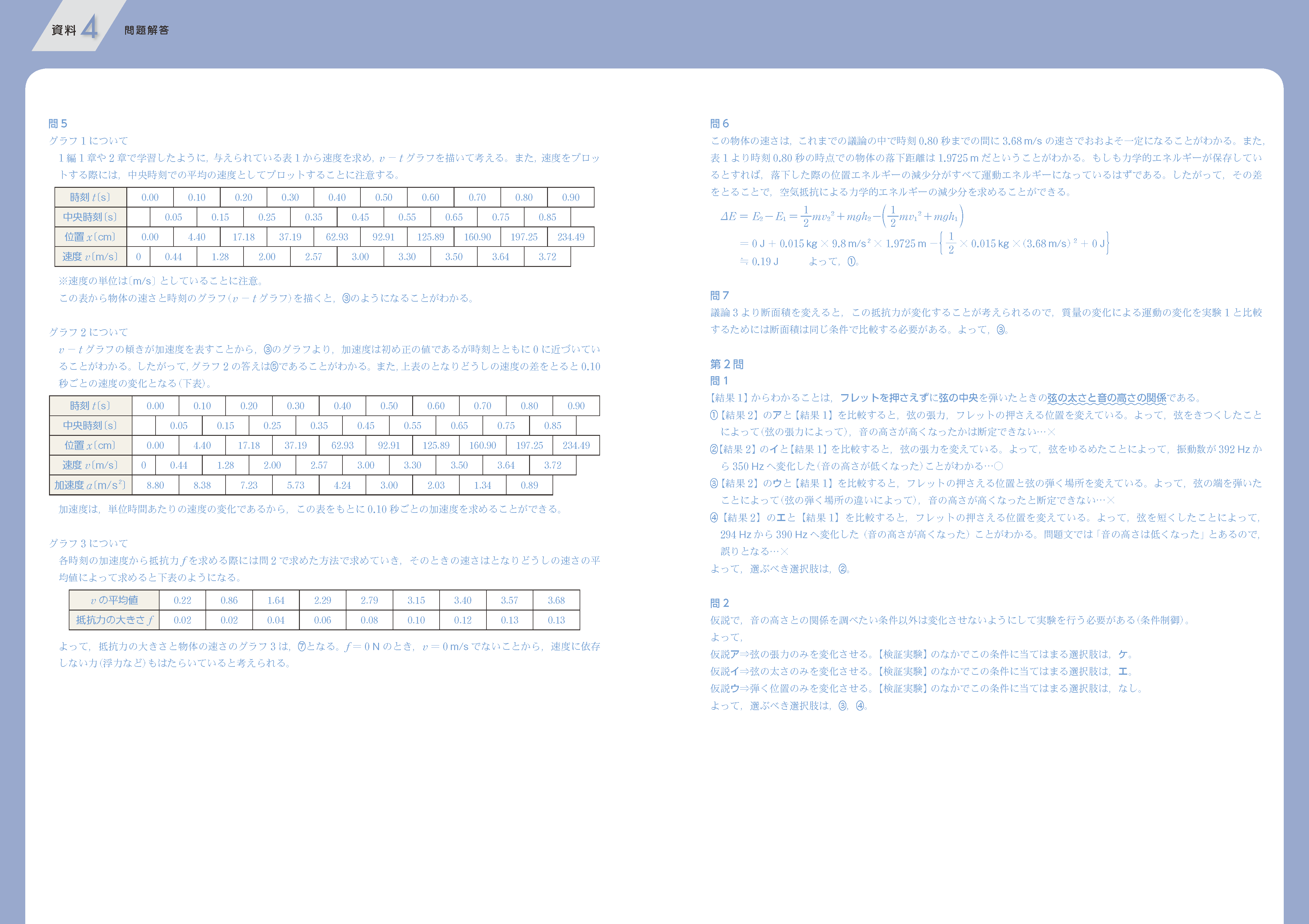 教科書問題の解説